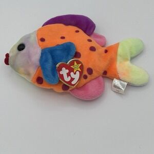 TY The Original Beanie Babies 'Lips' The Fish RARE 1999‎